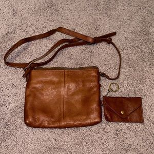 Brown American Leather Co Shoulder Bag